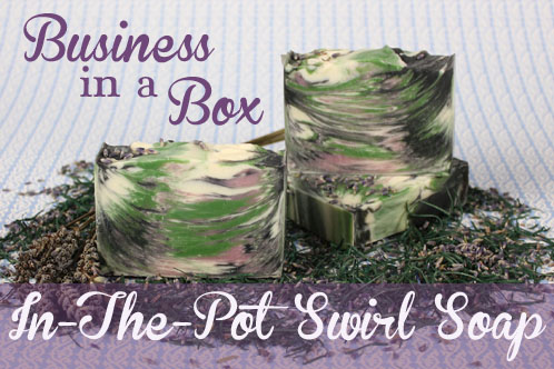 In the pot swirl soap