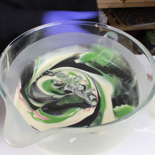 Swirled soap