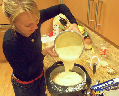 Pouring Cake