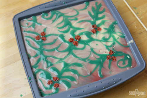 This Holly Berry Soap is perfect for the holidays! Learn how to make it in this easy to follow tutorial.