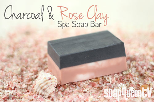 Rose Clay With Activated Charcoal Goats Milk Soap