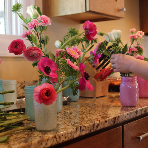 Flowers Into Vases