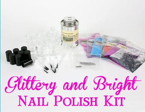 Glittery and Bright Nail Polish Kit