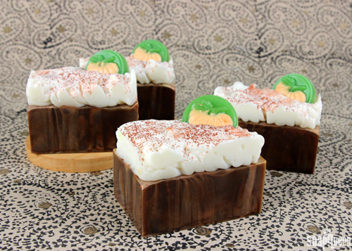 This Pumpkin Spice Latte Soap was inspired by the popular fall beverage. It looks and smells just like it!