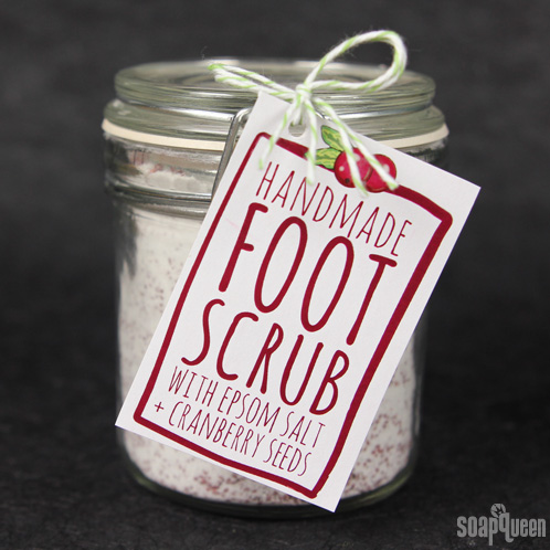 This Cranberry Seed Foot Scrub exfoliates away dead skin, leaving feel feeling soft. It's also easy to make!