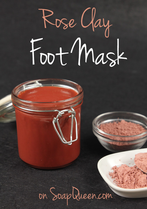 Learn how to make this thick and hydrating foot mask, made with rose clay, glycerin and avocado extract,. 