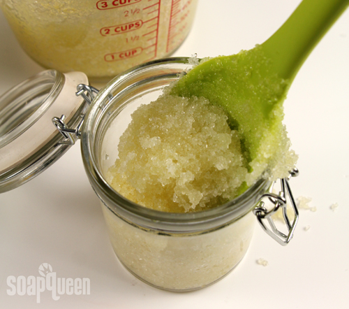 This scrub made with olive oil and Dead Sea salt could not be easier to make. It also leaves skin feeling extremely soft!
