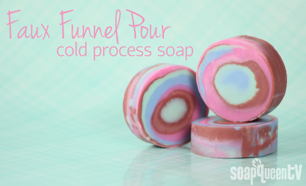 Faux Funnel Pour Cold Process Soap